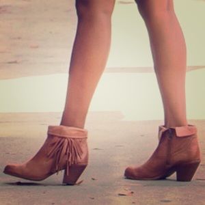 Sam Edelman leather Louie bootie fringe western 7